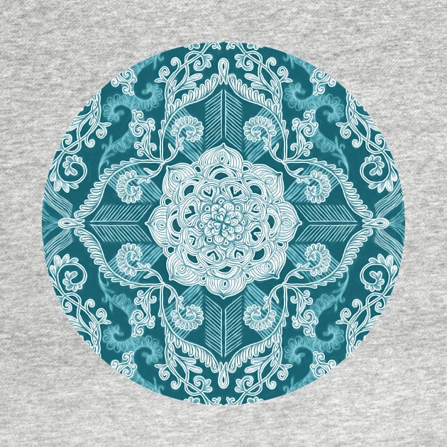 Centered Lace - Teal by micklyn